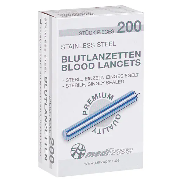 Mediware Blutlanzetten Premium (200 Stk.) Nachfolger von bra6182003